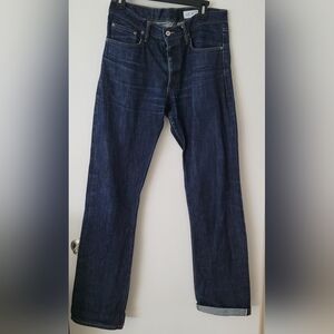 Gustin Men's Straight Jeans - Dark Blue